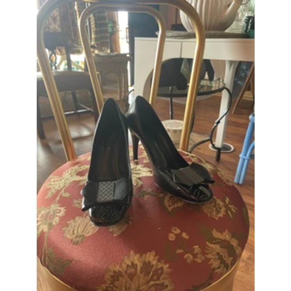 Black Bowed Bottega Veneta Heels